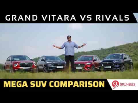 Maruti Grand Vitara vs Hyundai Creta vs Kia Seltos vs MG Astor || Mega SUV Comparison Maruti Grand Vitara vs Hyundai Creta vs Kia Seltos vs MG Astor || Mega SUV Comparison