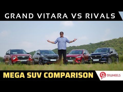Maruti Grand Vitara vs Hyundai Creta vs Kia Seltos vs MG Astor || Mega SUV Comparison Maruti Grand Vitara vs Hyundai Creta vs Kia Seltos vs MG Astor || Mega SUV Comparison