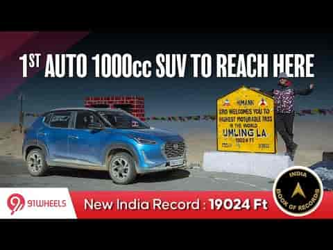 Taking the Nissan Magnite Ez-Shift AMT to Umling La Pass in Ladakh || New India Book of Record