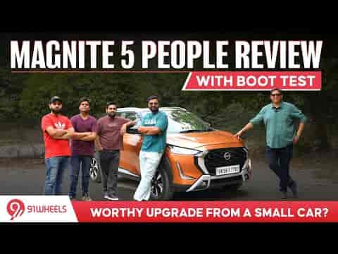 Nissan Magnite 5 People Review || Top Tekna Plus CVT Model Tested For Real World Use + Boot Test