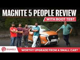 Nissan Magnite 5 People Review || Top Tekna Plus CVT Model Tested For Real World Use + Boot Test