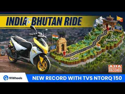  India to Bhutan with TVS Ntorq 150 | New Asia Record for the fastest Delhi - Thimphu scooter ride