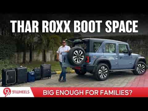 2024 Mahindra Thar Roxx 5 Door Boot Space Explained - Is This SUV Good For Family Trips? Diesel AT