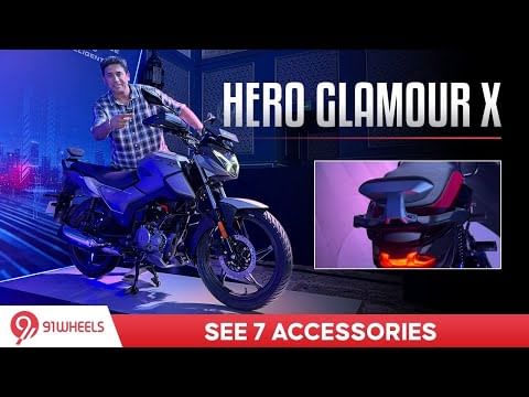 2025 Hero Glamour X 125cc official modification with accessories : walk around video