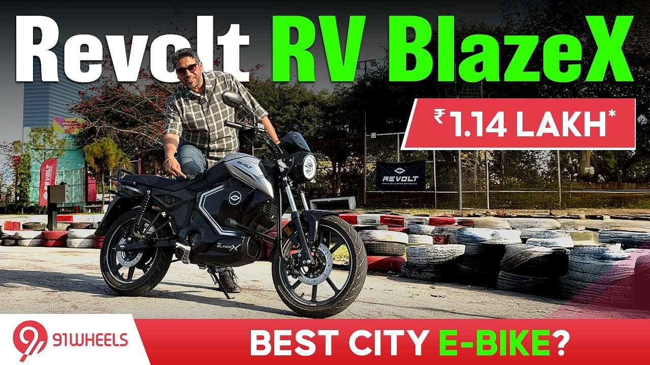 Revolt RV Blaze X first look and walkaround video || Best City Electric Motorcycle?
