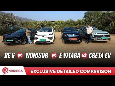 Maruti e Vitara vs Hyundai Creta EV vs MG Windsor EV vs Mahindra BE 6 Detailed Comparison