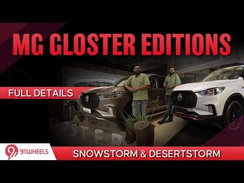 MG Gloster Snowstorm & Desertstorm Walkaround | Toyota Fortuner Rival In New Avatar