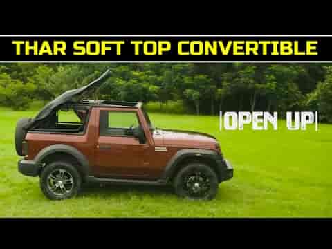 Mahindra Thar : how the convertible top works Mahindra Thar : how the convertible top works