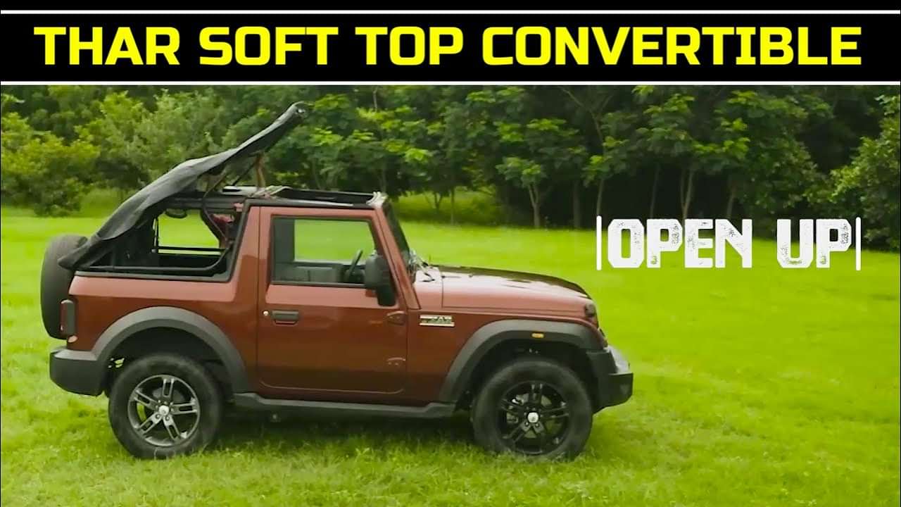 Mahindra Thar : how the convertible top works Mahindra Thar : how the convertible top works