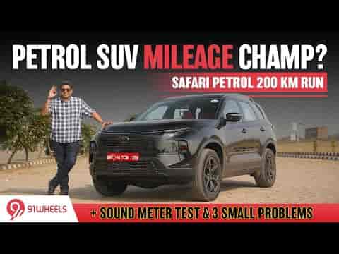2025 Tata Safari Petrol Mileage Test For 200km + Sound Meter Test + Pros & Cons discussed