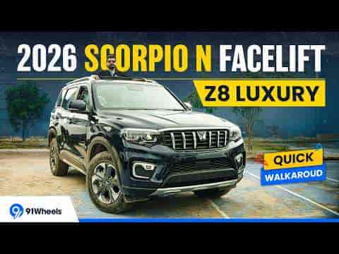 2026 Mahindra Scorpio-N Z8L Facelift Walkaround || New Features And Updates || 91Wheels