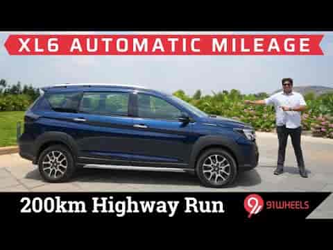 2022 Maruti XL6 Petrol Automatic Mileage Run || 200km Highway Fuel Economy Video