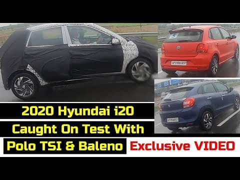 2020 Hyundai i20 caught while on benchmarking test