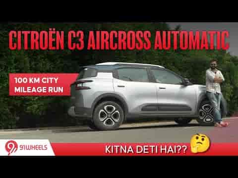 Citroen C3 Aircross Automatic City Mileage Run || Kitna Deti Hai?