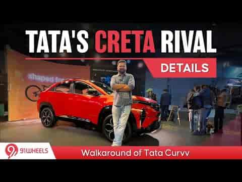 2024 Tata Curvv Diesel / Petrol Coupe SUV Showcased || Creta Rival With Segment First Features