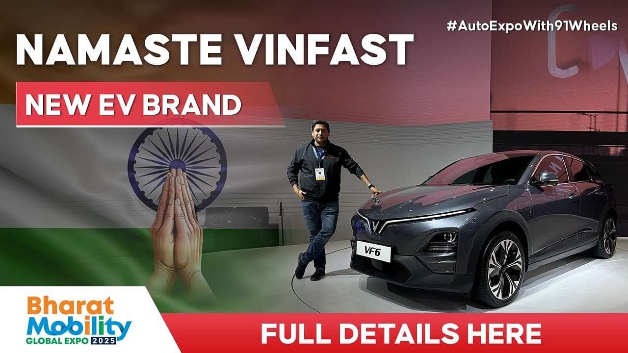 Vinfast at 2025 Bharat Mobility Expo : VF3, VF6, VF7, VF8, VF9, VF e34 First Look Review
