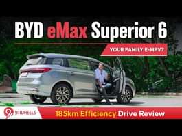 2024 BYD eMax EV 6 Seater 185km Review & Range Test || India's First Electric Family MPV