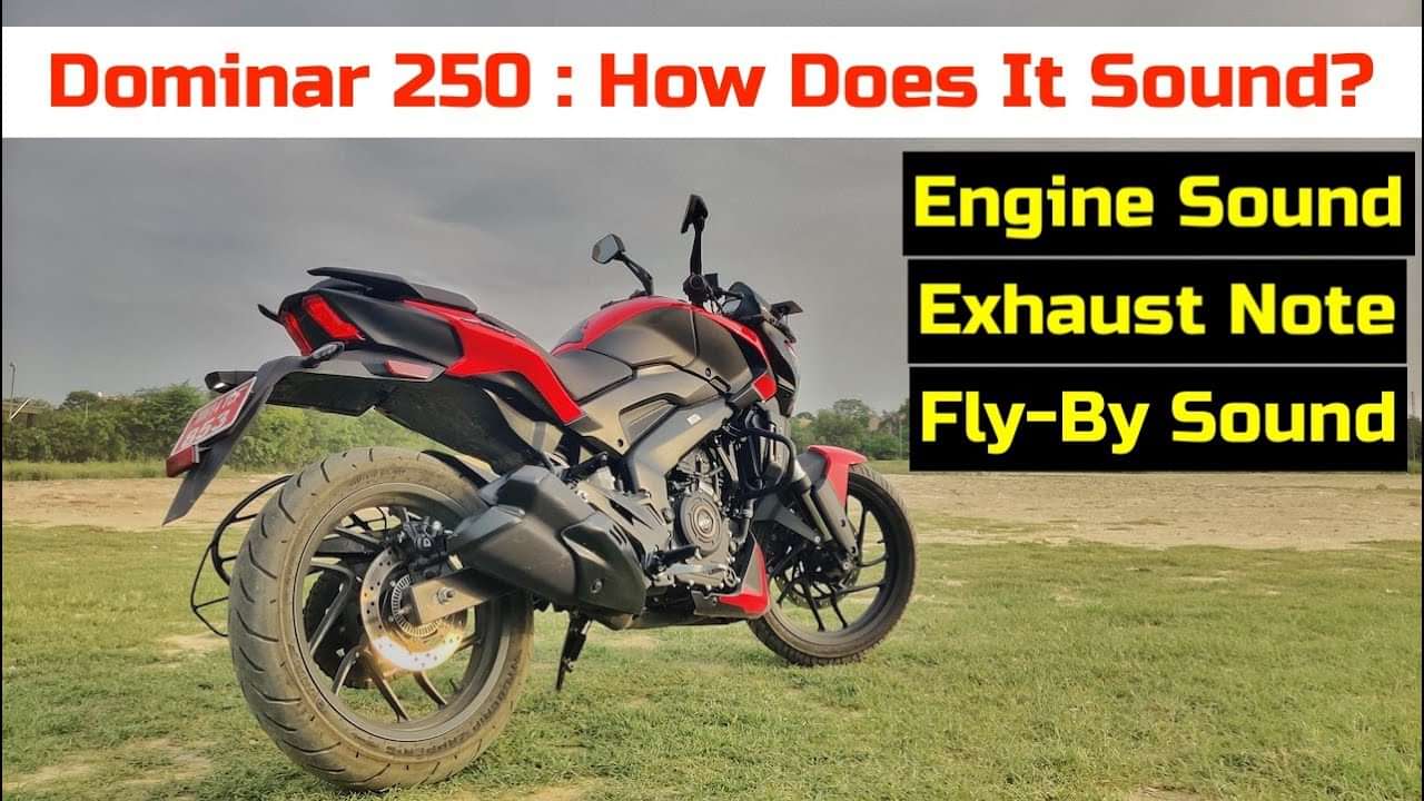 New Bajaj Dominar 250 exhaust and engine sound