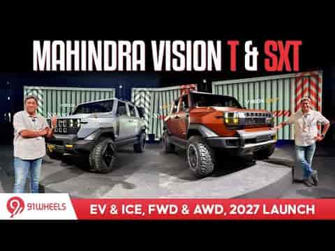 Mahindra Vision T & Mahindra Vision SXT showcased - next generation Thar @ Thar Roxx?