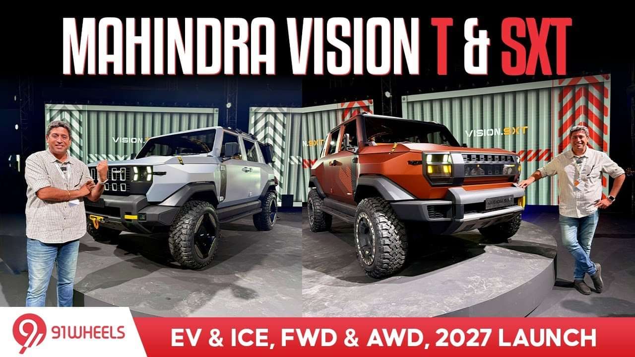 Mahindra Vision T & Mahindra Vision SXT showcased - next generation Thar @ Thar Roxx?