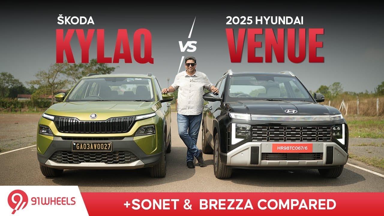 2025 Hyundai Venue vs Skoda Kylaq, Maruti Brezza, Kia Sonet Comparison - detailed analysis video