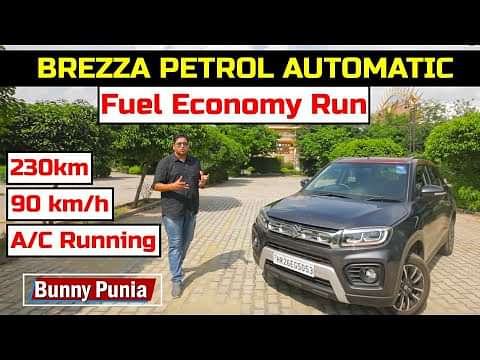 2020 Maruti Brezza Petrol Automatic Fuel Economy Run