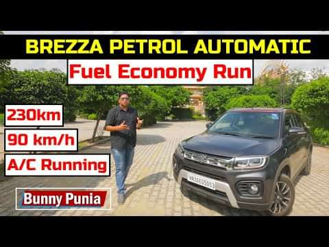 2020 Maruti Brezza Petrol Automatic Fuel Economy Run