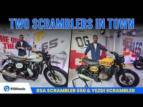 BSA Scrambler 650 & New Yezdi Scrambler launched
