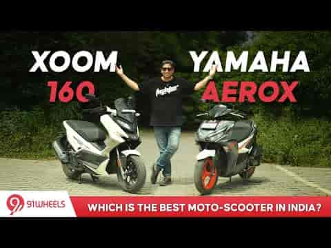 Hero Xoom 160 vs Yamaha Aerox Comparison || Which is India's best moto-scooter? Detailed review here