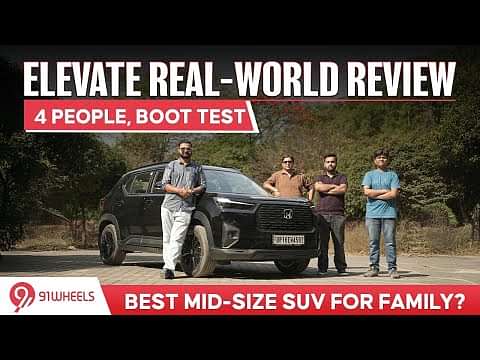Honda Elevate Real-World Review || 4 People & Boot Test || Best SUV For Family?