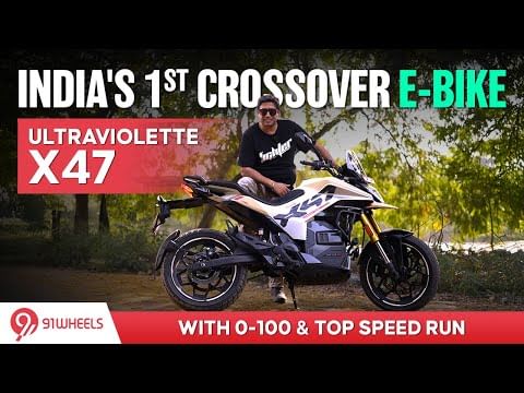2025 Ultraviolette X47 Deset Wing Electric Crossover motorcycle ride review with 0-100 & top speed