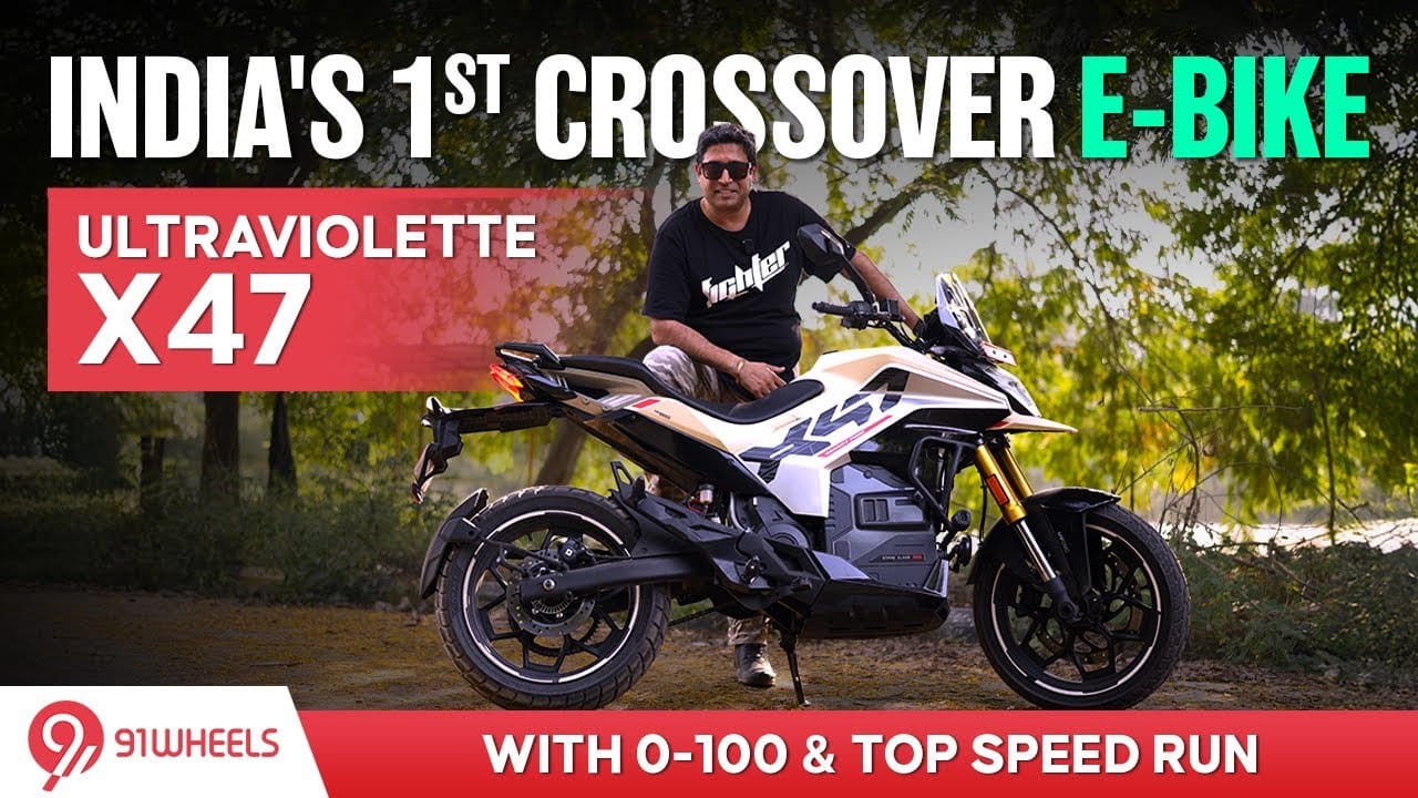 2025 Ultraviolette X47 Deset Wing Electric Crossover motorcycle ride review with 0-100 & top speed 2025 Ultraviolette X47 Deset Wing Electric Crossover motorcycle ride review with 0-100 & top speed