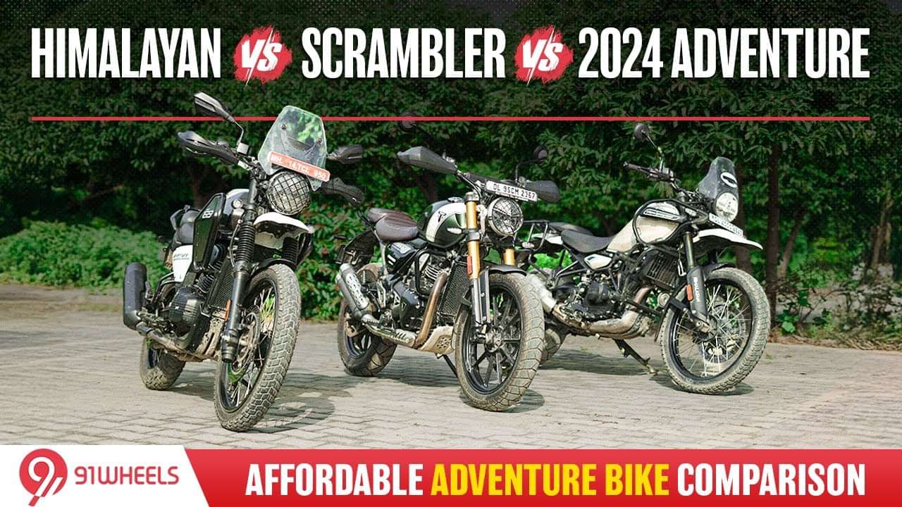 2024 Yezdi Adventure vs Royal Enfield Himalayan 450 vs Triumph Scrambler 400x Comparison 2024 Yezdi Adventure vs Royal Enfield Himalayan 450 vs Triumph Scrambler 400x Comparison