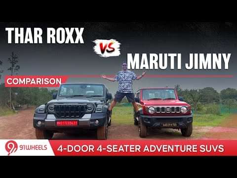 Mahindra Thar Roxx 5-door vs Maruti Jimny Comparison Video Is Here
