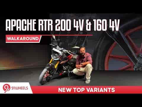 TVS Apache RTR 160 & 200 4V Gets New Top Versions || Walkaround