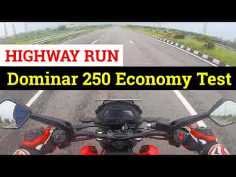 Bajaj Dominar 250 :  highway fuel economy run
