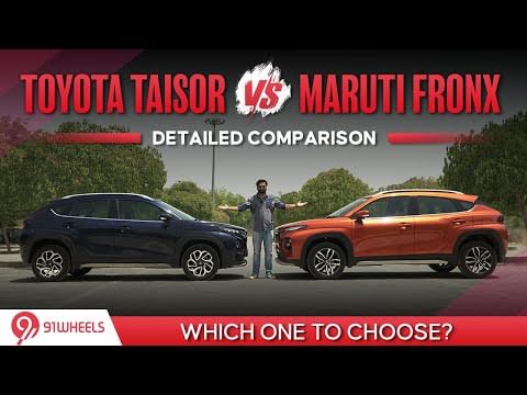 Toyota Taisor Vs Maruti Suzuki Fronx Detailed Comparison | Which One To Choose?