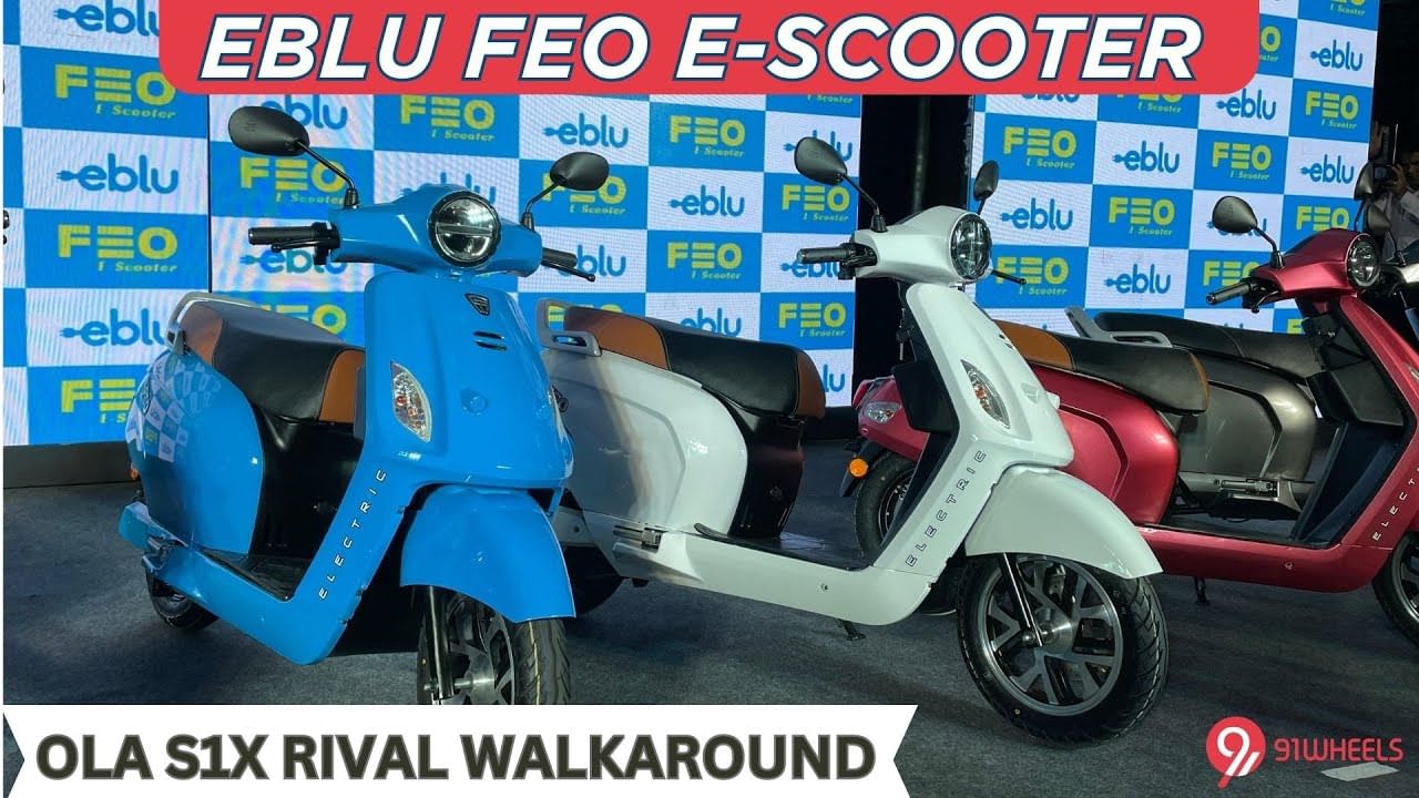 Eblu FEO E-Scooter Walkaround || Ola S1X Rival Eblu FEO E-Scooter Walkaround || Ola S1X Rival