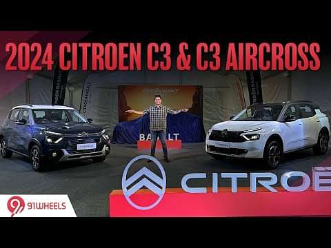 2024 Citroen C3 & C3 Aircross SUV get updates & new features from Basalt || Walkaround & First Look