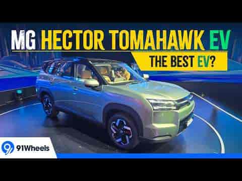 MG Hector Tomahawk EV Walkaround || MG's 3 row EV is Here