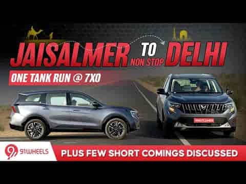 Mahindra XUV 7XO AX7L Diesel Automatic Mileage Test From Jaisalmer to Delhi || 770km Tankful Run