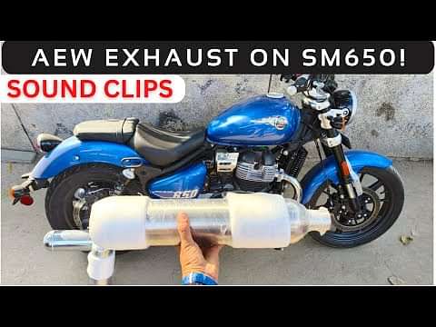 Royal Enfield Super Meteor 650 With AEW Aftermarket Exhaust || Modifications Start