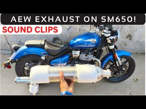 Royal Enfield Super Meteor 650 With AEW Aftermarket Exhaust || Modifications Start
