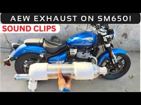 Royal Enfield Super Meteor 650 With AEW Aftermarket Exhaust || Modifications Start Royal Enfield Super Meteor 650 With AEW Aftermarket Exhaust || Modifications Start