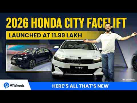  Honda City Facelift 2026 Launched At Rs. 11.99 lakh, still relevant? | 91Wheels