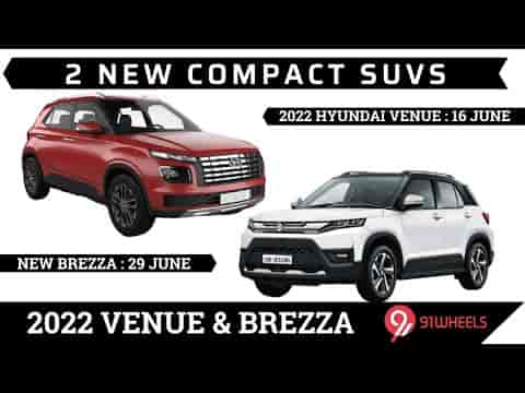2022 Hyundai Venue & 2022 Maruti Vitara Brezza : New Compact SUVs || Launch, Price, Images